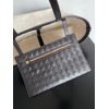 Bottega Veneta Medium Flip Flap Bag in Canvas with Fondant Leather