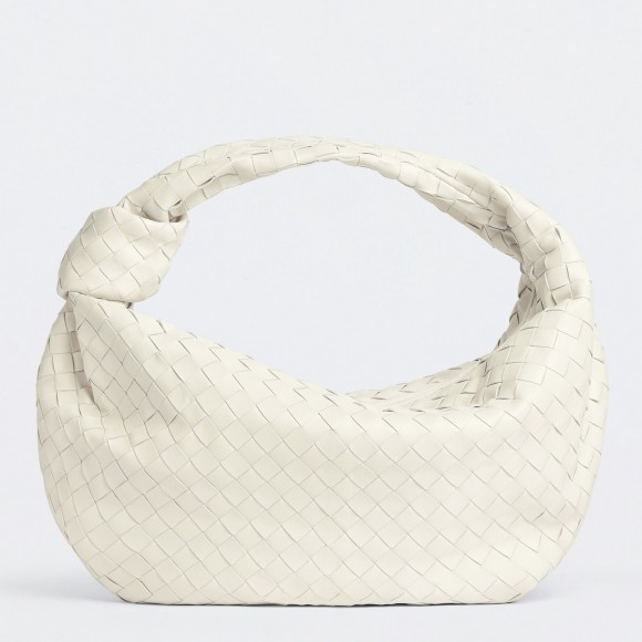 Bo*te*ga ve*ne*ta bv jodie small bag in white intrecciato lambskin