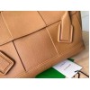 Bottega Veneta Arco Medium Bag In Caramel Grained Leather