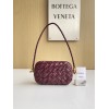 Bottega Veneta Knot Minaudiere On Strap In Barolo Foulard Intreccio