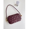 Bottega Veneta Knot Minaudiere On Strap In Barolo Foulard Intreccio