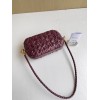 Bottega Veneta Knot Minaudiere On Strap In Barolo Foulard Intreccio