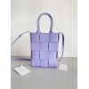 Bottega Veneta Cassette Mini Tote Bag In Lilas Lambskin