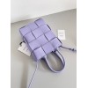 Bottega Veneta Cassette Mini Tote Bag In Lilas Lambskin