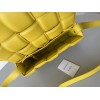 Bottega Veneta Padded Cassette Bag In Yellow Intrecciato Lambskin