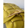 Bottega Veneta Padded Cassette Bag In Yellow Intrecciato Lambskin