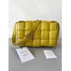 Bottega Veneta Padded Cassette Bag In Yellow Intrecciato Lambskin