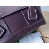 Bottega Veneta Arco Small Bag In Grape Intrecciato Calfskin