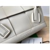 Bottega Veneta Arco Small Bag In White Intrecciato Calfskin