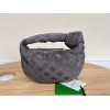 Bottega Veneta BV Jodie Mini Bag In Thunder Intrecciato Suede