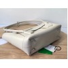 Bottega Veneta Arco Medium Bag In White Intrecciato Calfskin