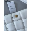 Bottega Veneta Padded Cassette Bag In White Intrecciato Lambskin