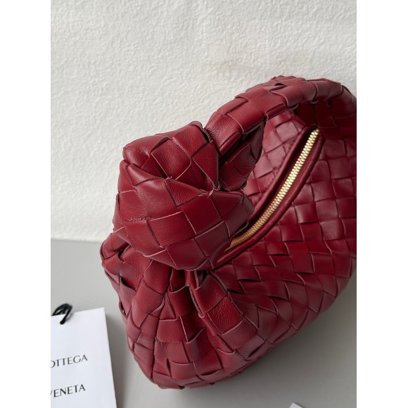 Bo*te*ga ve*ne*ta bv jodie mini bag in dark red intrecciato lambskin