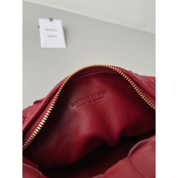 Bo*te*ga ve*ne*ta bv jodie mini bag in dark red intrecciato lambskin