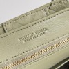 Bottega Veneta Small Andiamo Bag In Travertine Intrecciato Lambskin