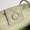 Bottega Veneta Small Andiamo Bag In Travertine Intrecciato Lambskin