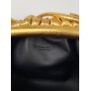 Bottega Veneta Mini Pouch with Strap in Gold Metallic Lambskin