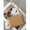 Bottega Veneta Loop Mini Bag In Almond Intrecciato Lambskin