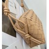 Bottega Veneta Loop Mini Bag In Almond Intrecciato Lambskin