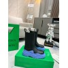 Bottega Veneta BV Tire Chelsea Boots with Blue Outsole