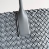 Bottega Veneta Cabat Medium Bag In Thunder Intrecciato Lambskin