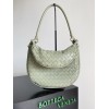 Bottega Veneta Gemelli Medium Bag in Travertine Intrecciato Lambskin