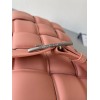 Bottega Veneta Padded Cassette Bag In Peachy Intrecciato Lambskin