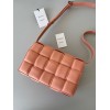 Bottega Veneta Padded Cassette Bag In Peachy Intrecciato Lambskin