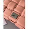 Bottega Veneta Padded Cassette Bag In Peachy Intrecciato Lambskin