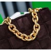 Bottega Veneta Chain Cassette Bag In Fondant Intrecciato Suede Calfskin