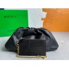 Bottega Veneta Large Pouch Clutch Bag In Black Calfskin