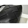 Bottega Veneta Small Cassette Camera Bag In Black Lambskin