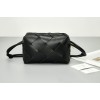 Bottega Veneta Small Cassette Camera Bag In Black Lambskin