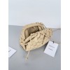 Bottega Veneta Mini Pouch with Strap in Porridge Intrecciato Lambskin