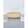 Bottega Veneta Mini Pouch with Strap in Porridge Intrecciato Lambskin