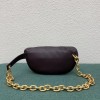 Bottega Veneta The Pouch Belt Bag In Grape Lambskin