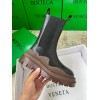 Bottega Veneta BV Tire Chelsea Boots with Brown Outsole