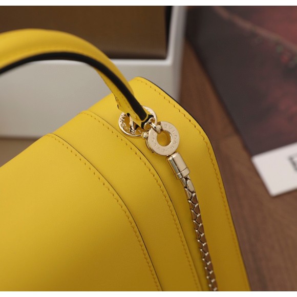 B*l*ai serpenti forever small bag in yellow calfskin