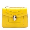 Bvlgari Serpenti Forever Small Crossbody Bag in Yellow Leather
