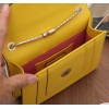 Bvlgari Serpenti Forever Small Crossbody Bag in Yellow Leather