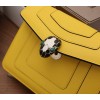 Bvlgari Serpenti Forever Small Crossbody Bag in Yellow Leather