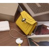 Bvlgari Serpenti Forever Small Crossbody Bag in Yellow Leather
