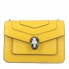 Bvlgari Serpenti Forever Medium Shoulder Bag in Yellow Calfskin