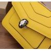 Bvlgari Serpenti Forever Medium Shoulder Bag in Yellow Calfskin
