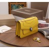 Bvlgari Serpenti Forever Medium Shoulder Bag in Yellow Calfskin