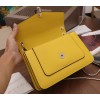 Bvlgari Serpenti Forever Medium Shoulder Bag in Yellow Calfskin