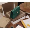 Bvlgari Serpenti Forever Large Shoulder Bag In Green Calfskin