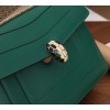 Bvlgari Serpenti Forever Large Shoulder Bag In Green Calfskin