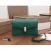 Bvlgari Serpenti Forever Small Cross-body Bag In Green Calfskin