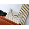 Bvlgari Serpenti Forever Large Shoulder Bag In White Calfskin